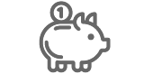 Piggy bank savings icon