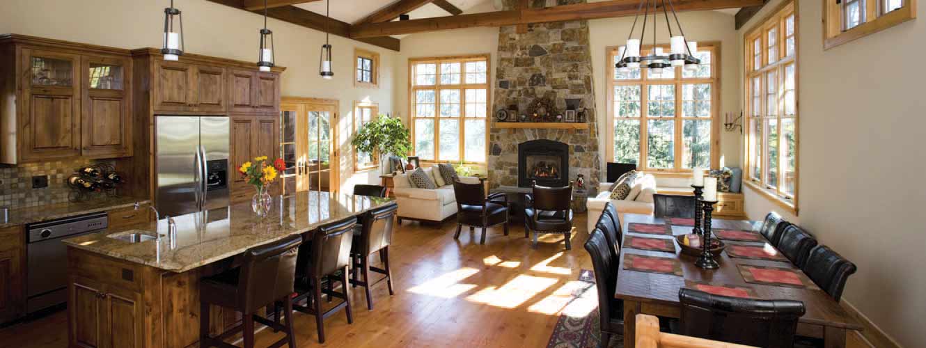 Image of large kitchen with dining room table