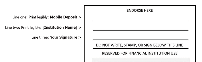 Check endorsement image example